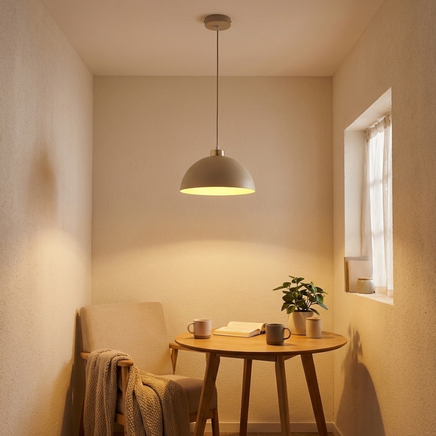 Brilagi - Cable pendant light MOON 1xE27/60W/230V Ø 30 cm beige/gold