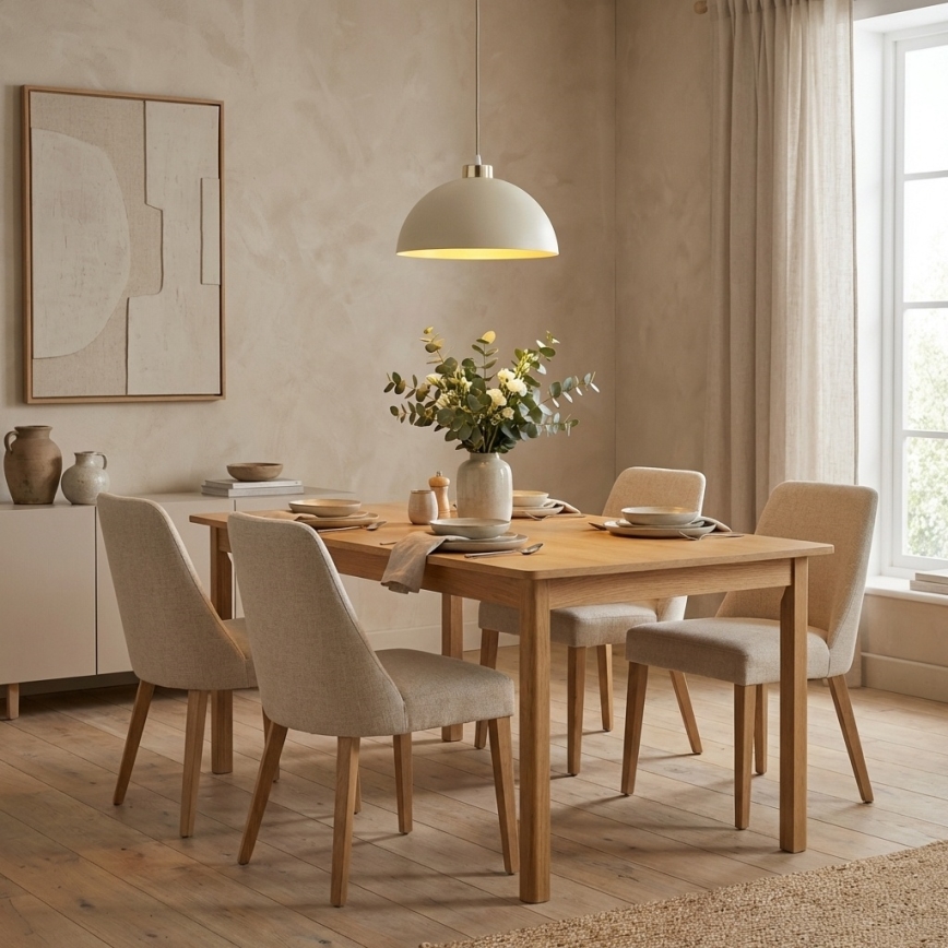 Brilagi - Cable pendant light MOON 1xE27/60W/230V Ø 30 cm beige/gold