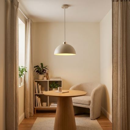 Brilagi - Cable pendant light MOON 1xE27/60W/230V Ø 30 cm beige/gold