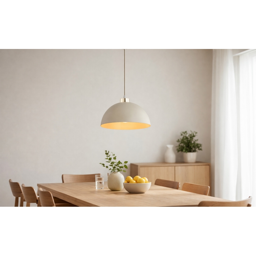 Brilagi - Cable pendant light MOON 1xE27/60W/230V Ø 30 cm beige/gold