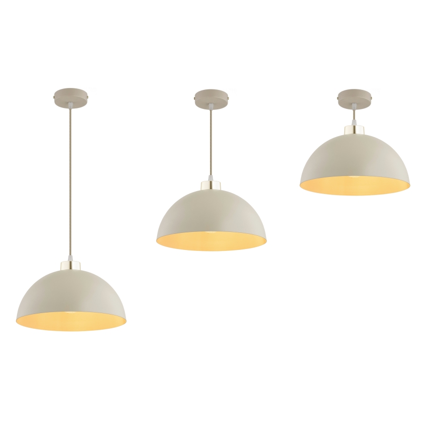 Brilagi - Cable pendant light MOON 1xE27/60W/230V Ø 30 cm beige/gold
