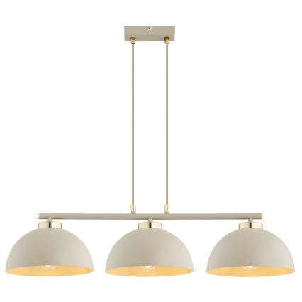 Brilagi - Cable Pendant Light MOON 3xE27/60W/230V beige/gold