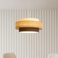 Brilagi - Cable pendant light RESNA 1xE27/60W/230V dia. 40 cm beige/black