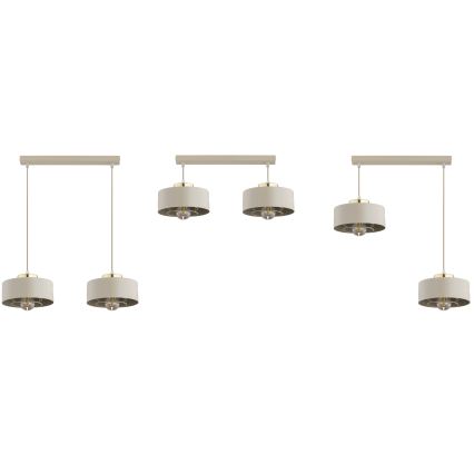 Brilagi - Cable Pendant Light SPRING 2xE27/60W/230V, Beige/Gold