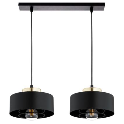 Brilagi - Cable Pendant Light SPRING 2xE27/60W/230V Black/Gold