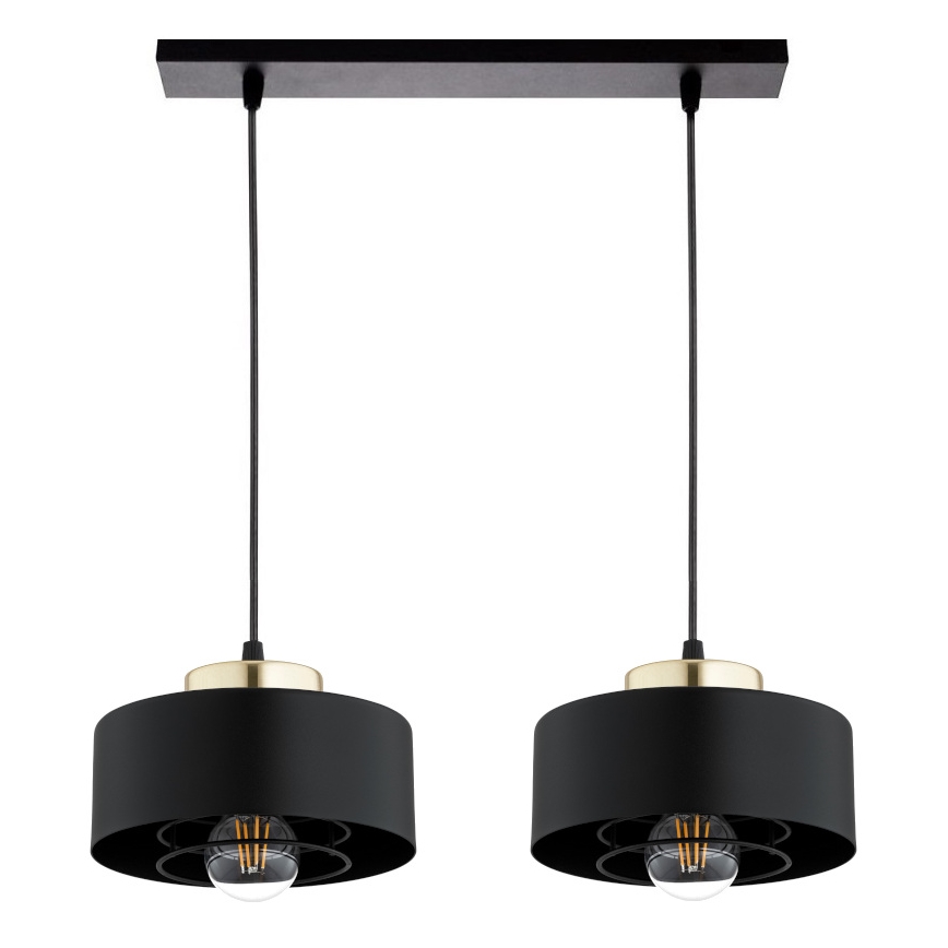 Brilagi - Cable Pendant Light SPRING 2xE27/60W/230V Black/Gold