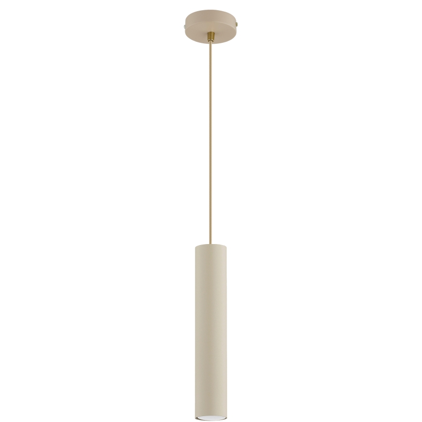 Brilagi - Cable Pendant Light TUBE 1xGU10/15W/230V Beige/Gold