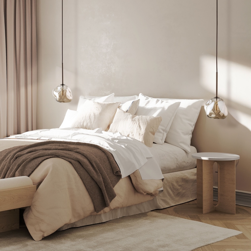 Brilagi - Cable pendant light VULCANO 1xG9/8W/230V brown/smoky beige