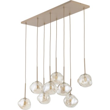 BRILAGI - Cable pendant light VULCANO 8xG9/8W/230V beige/smoked beige