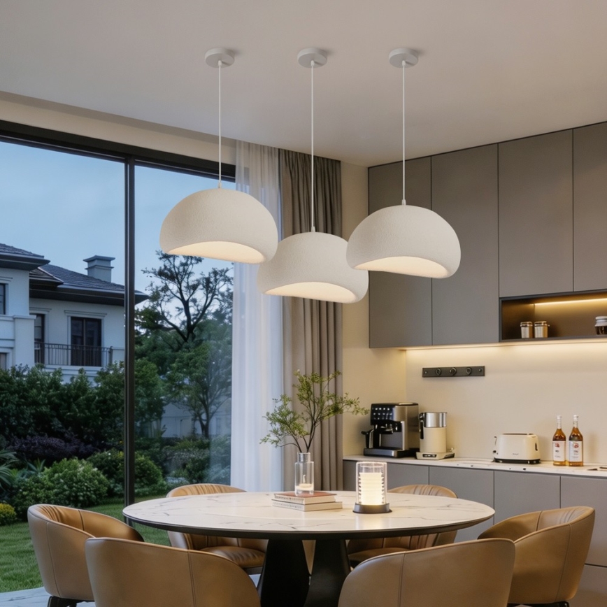 BRILAGI - Cable pendant light WABI SABI 1xE27/60W/230V Ø 40 cm white