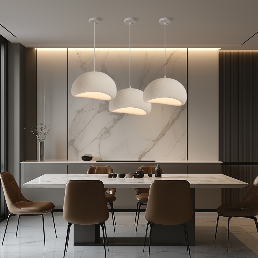 BRILAGI - Cable pendant light WABI SABI 1xE27/60W/230V Ø 40 cm white