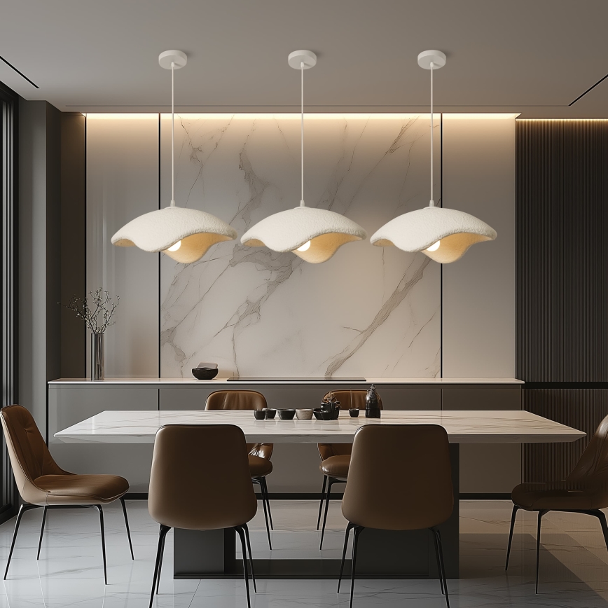 BRILAGI - Cable pendant light WABI SABI 1xE27/60W/230V Ø 40 cm white