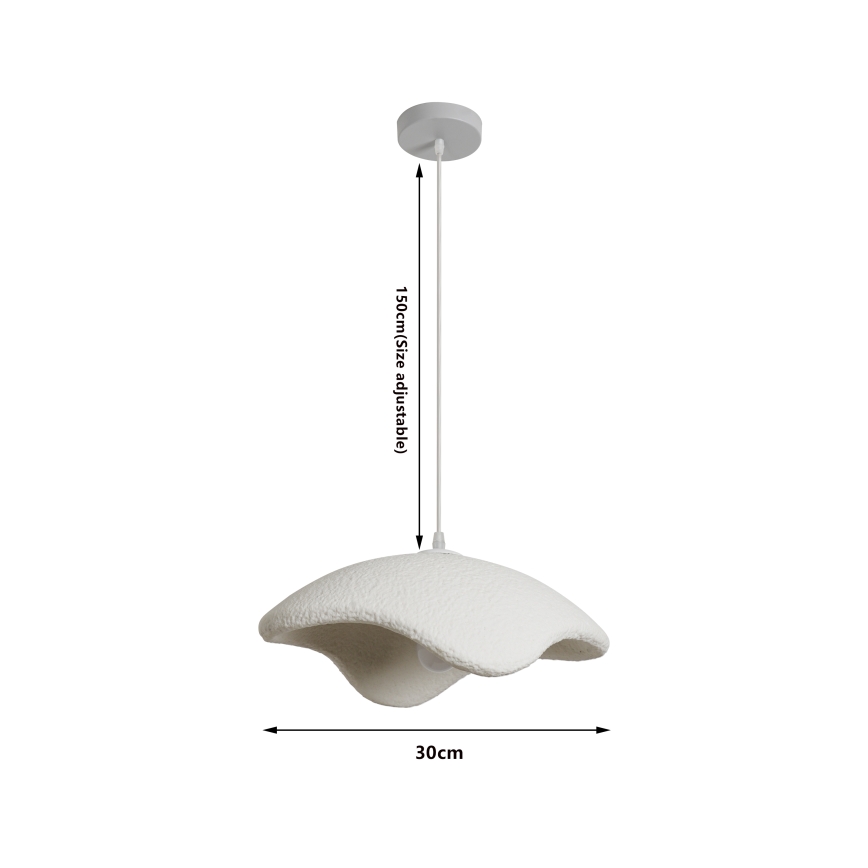BRILAGI - Cable pendant light WABI SABI 1xE27/60W/230V Ø 40 cm white