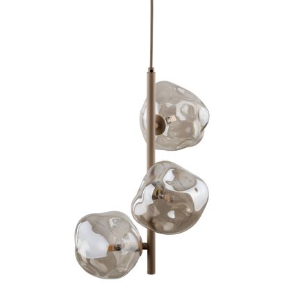 Brilagi - Cable Pendant VULCANO 3xG9/8W/230V beige/smoked beige