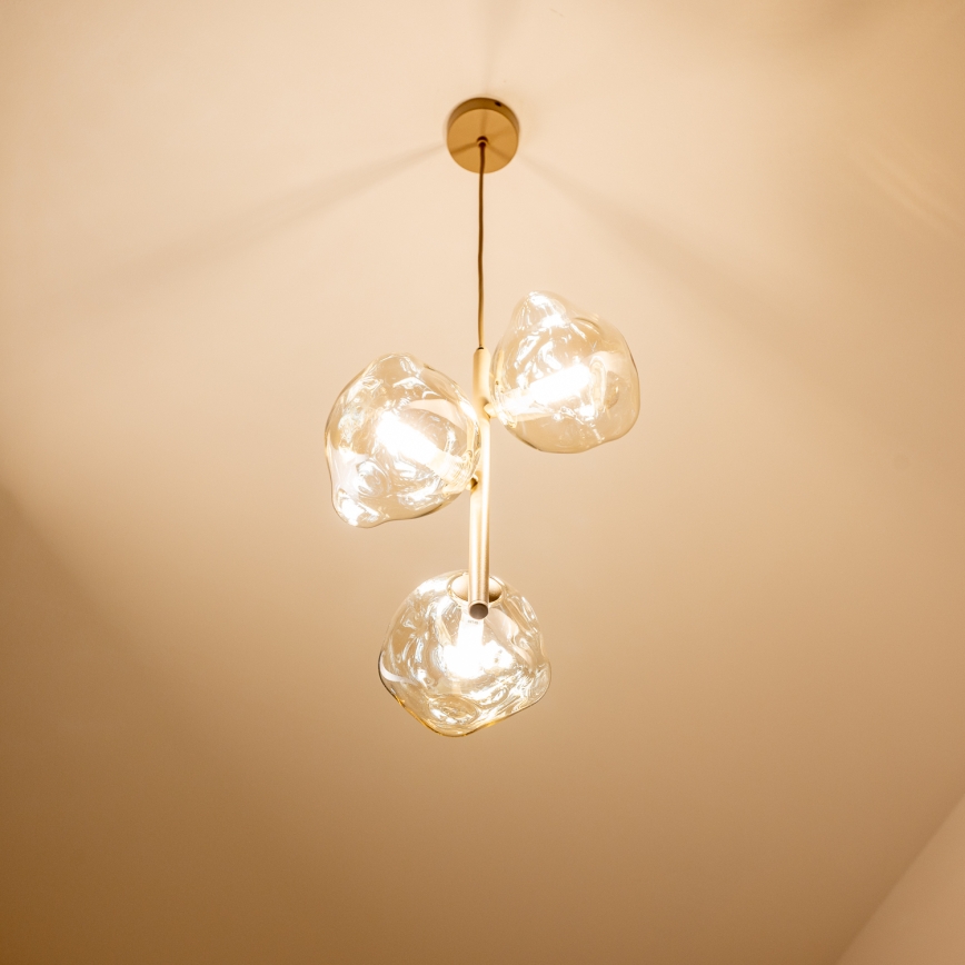 BRILAGI - Cable Pendant VULCANO 3xG9/8W/230V beige/smoked beige