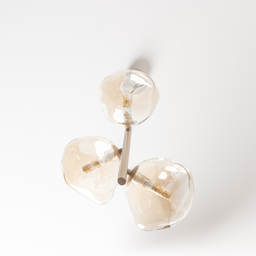 BRILAGI - Cable Pendant VULCANO 3xG9/8W/230V beige/smoked beige
