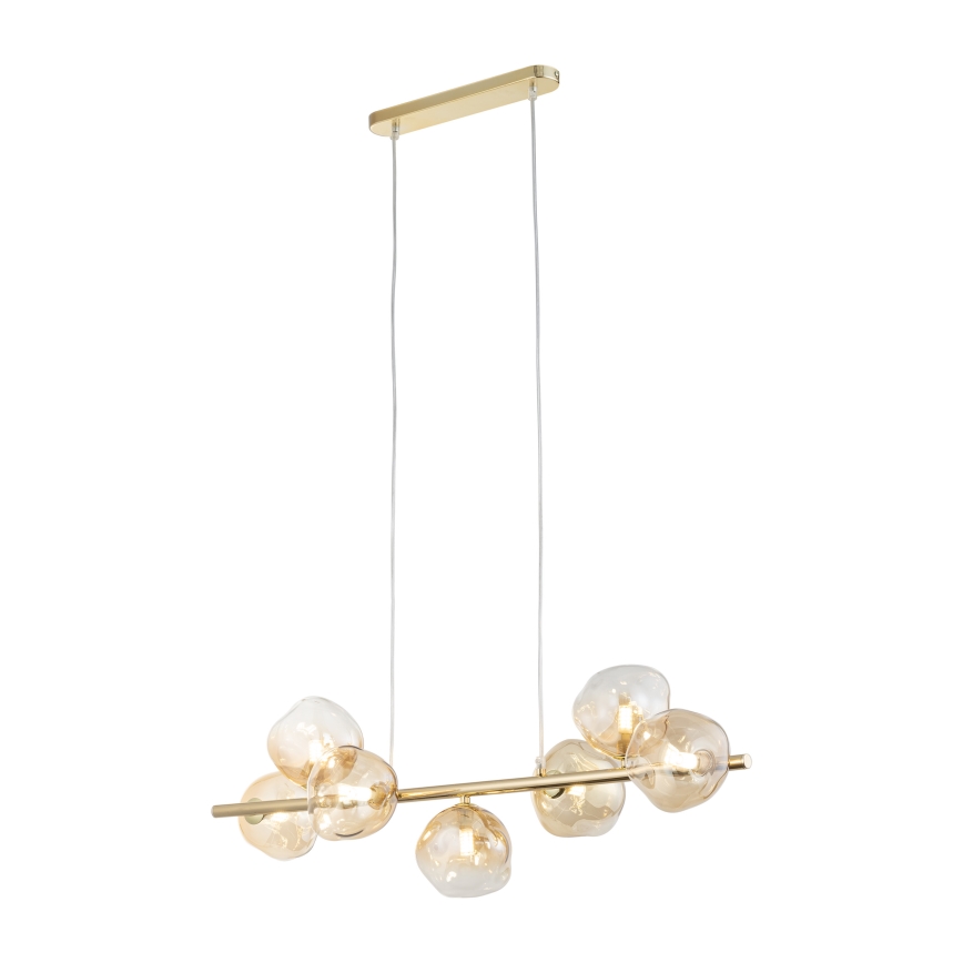 Brilagi - Cable Pendant VULCANO 7xG9/8W/230V gold/smoky beige