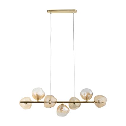 Brilagi - Cable Pendant VULCANO 7xG9/8W/230V gold/smoky beige