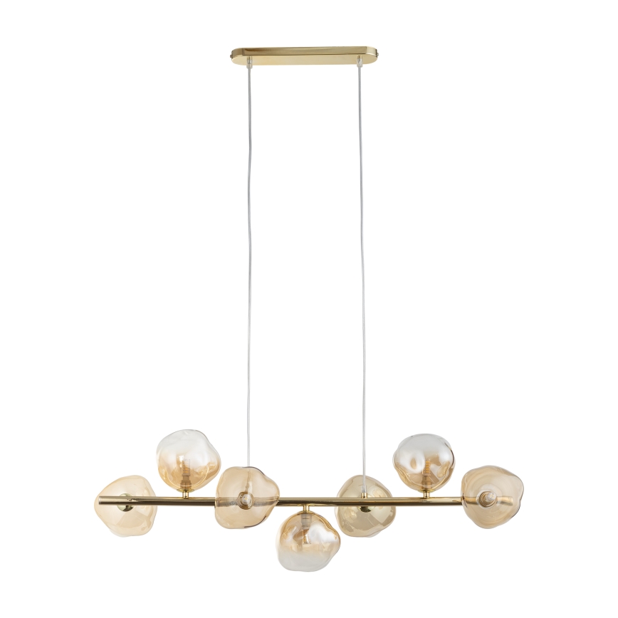 Brilagi - Cable Pendant VULCANO 7xG9/8W/230V gold/smoky beige