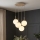 Brilagi - Cable-suspended chandelier 4xE27/60W/230V beige/gold