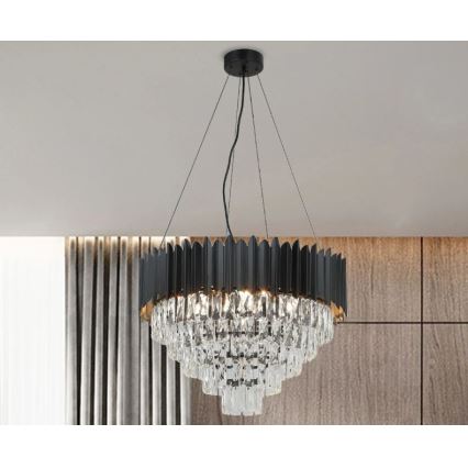 Brilagi - Cable-suspended chandelier CARLOS 9xE14/40W/230V, 60 cm diameter