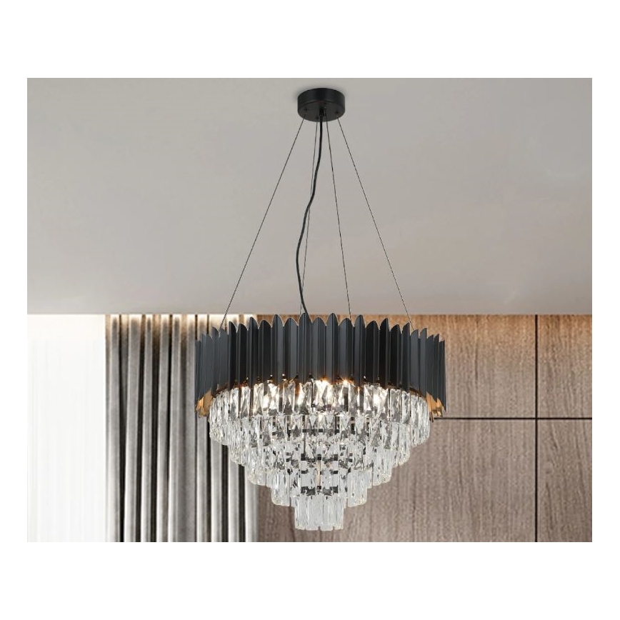 Brilagi - Cable-suspended chandelier CARLOS 9xE14/40W/230V, 60 cm diameter