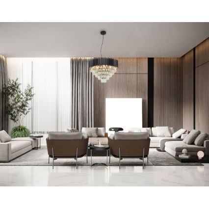 Brilagi - Cable-suspended chandelier CARLOS 9xE14/40W/230V, 60 cm diameter