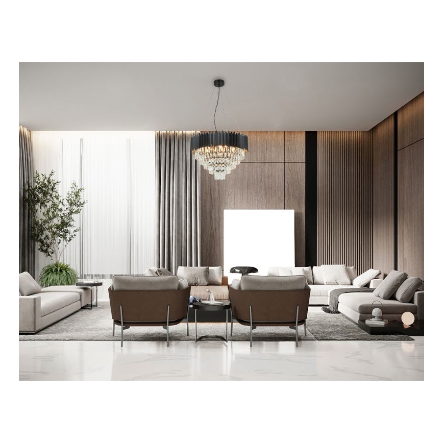Brilagi - Cable-suspended chandelier CARLOS 9xE14/40W/230V, 60 cm diameter