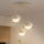 Brilagi - Cable-suspended chandelier COSMO 3xE27/60W/230V beige/gold