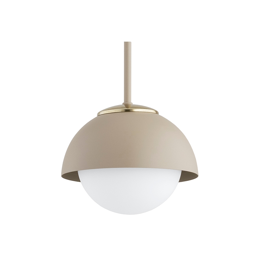 Brilagi - Cable-suspended chandelier COSMO 3xE27/60W/230V beige/gold