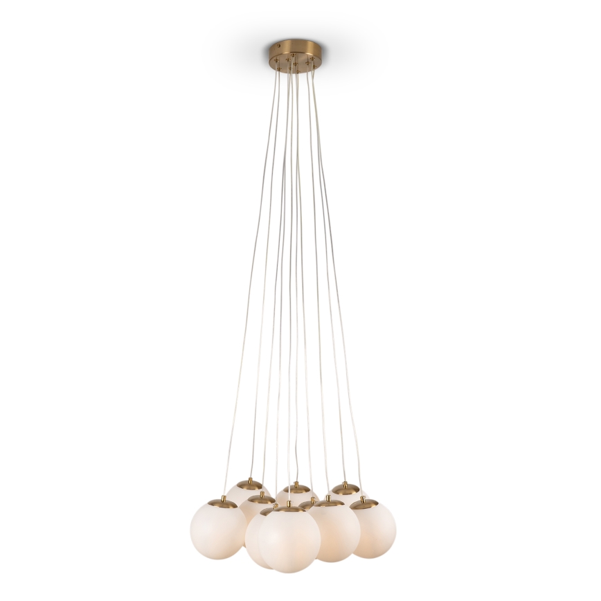 Brilagi - Cable-suspended chandelier GLOBE 10xE14/15W/230V white