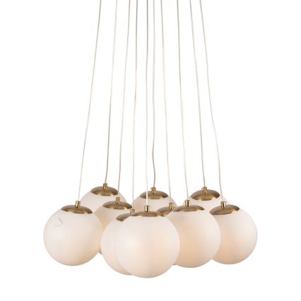 Brilagi - Cable-suspended chandelier GLOBE 10xE14/15W/230V white