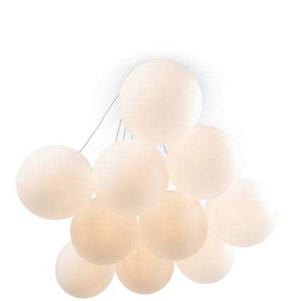 Brilagi - Cable-suspended chandelier GLOBE 10xE14/15W/230V white