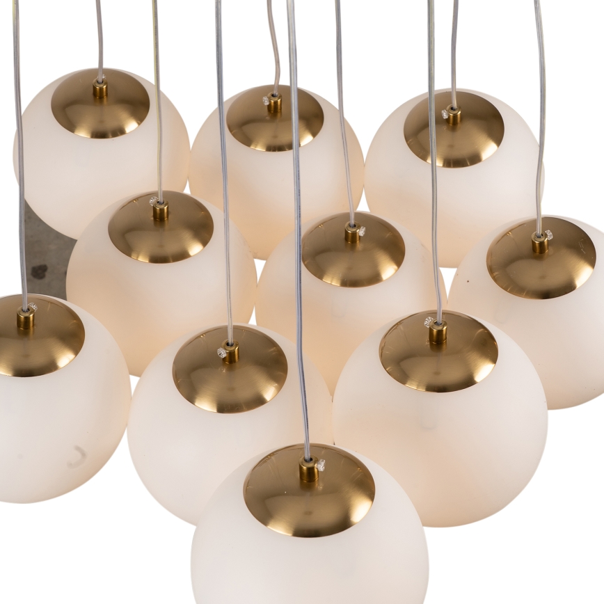 Brilagi - Cable-suspended chandelier GLOBE 10xE14/15W/230V white