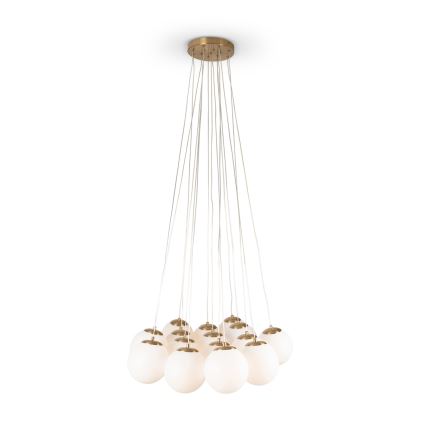 Brilagi - Cable-suspended chandelier GLOBE 15xE14/15W/230V white