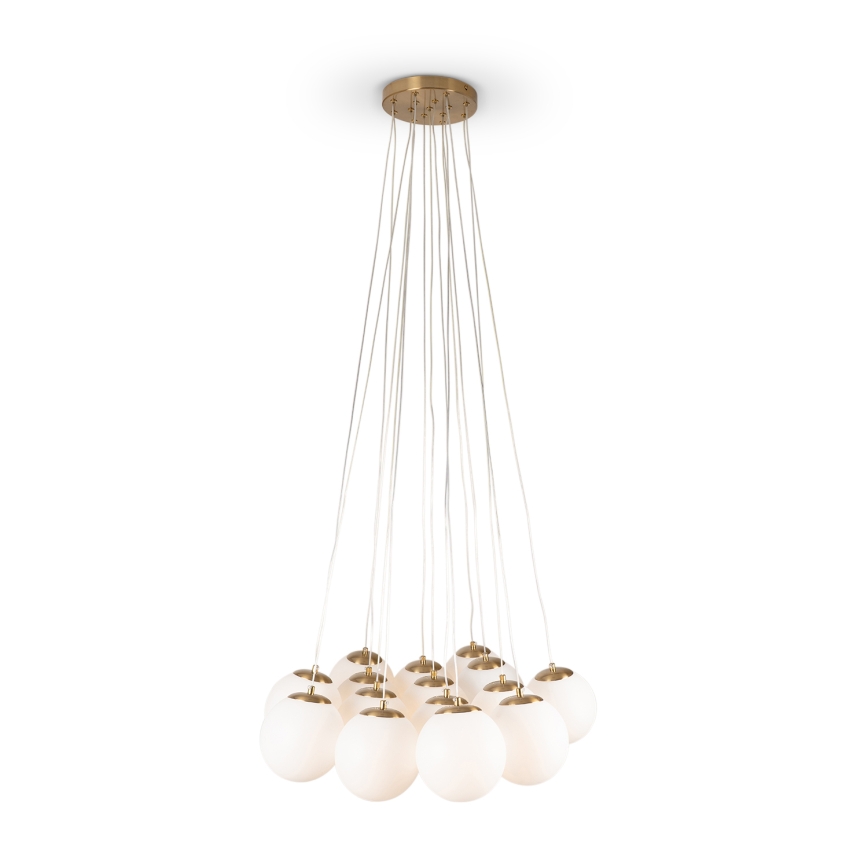Brilagi - Cable-suspended chandelier GLOBE 15xE14/15W/230V white
