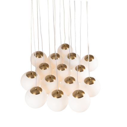 Brilagi - Cable-suspended chandelier GLOBE 15xE14/15W/230V white