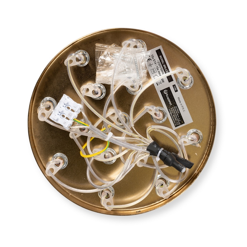 Brilagi - Cable-suspended chandelier GLOBE 15xE14/15W/230V white
