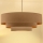 Brilagi - Cable-suspended chandelier LUNETA 3xE27/60W/230V Ø 80 cm beige/gold