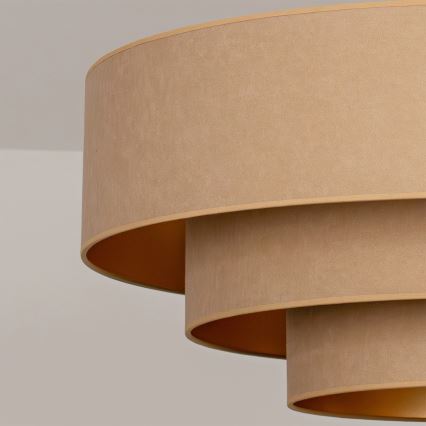 Brilagi - Cable-suspended chandelier LUNETA 3xE27/60W/230V Ø 80 cm beige/gold