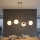 Brilagi - Cable-suspended chandelier MILO ECRU 4xE27/60W/230V beige/gold