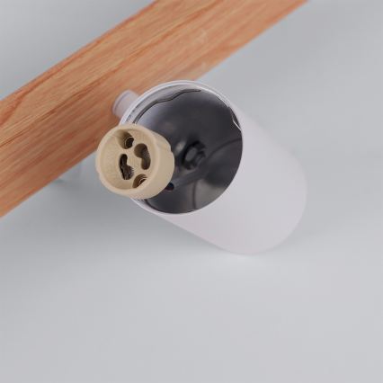 Brilagi - Cable-suspended chandelier SELE 6xGU10/30W/230V white/oak decor