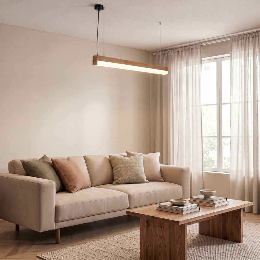 BRILAGI - Cable-suspended pendant GARDALINE LED/100W/230V oak