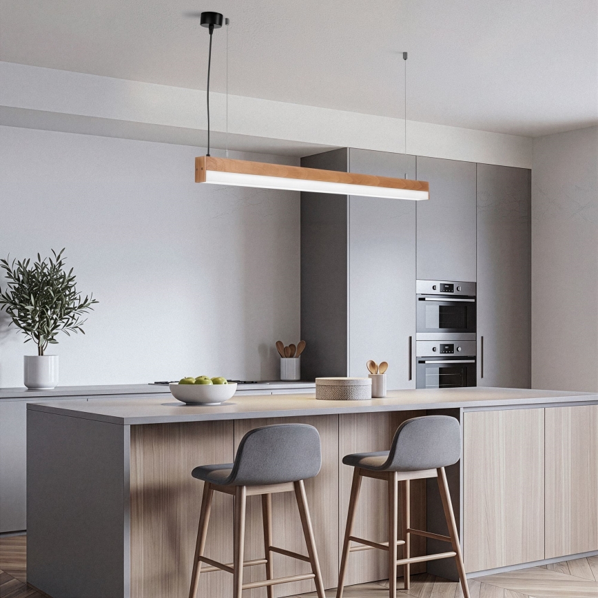 BRILAGI - Cable-suspended pendant GARDALINE LED/100W/230V oak