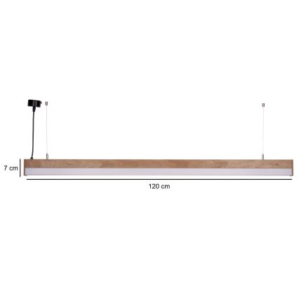 BRILAGI - Cable-suspended pendant GARDALINE LED/100W/230V oak