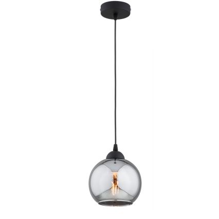 Brilagi - Cable-suspended pendant light 1xE27/60W/230V black/smoke gray