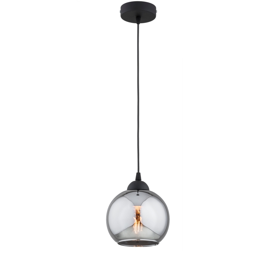 Brilagi - Cable-suspended pendant light 1xE27/60W/230V black/smoke gray