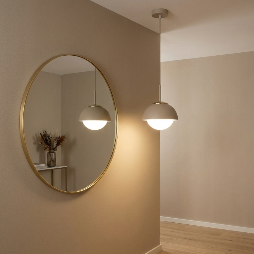 Brilagi - Cable-suspended pendant light 1xE27/60W/230V dia. 18 cm beige/gold