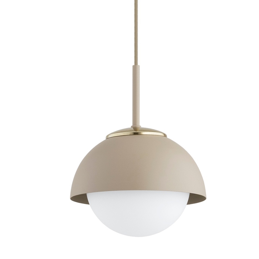Brilagi - Cable-suspended pendant light 1xE27/60W/230V dia. 18 cm beige/gold