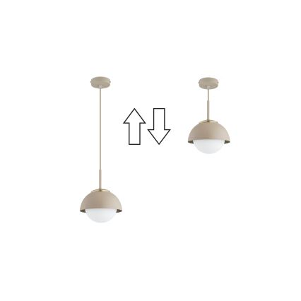 Brilagi - Cable-suspended pendant light 1xE27/60W/230V dia. 18 cm beige/gold